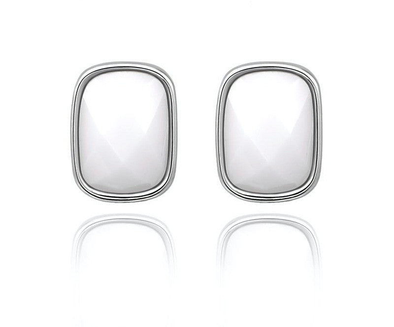18K Gold Plated Cameron Earrings with Simulated Diamond