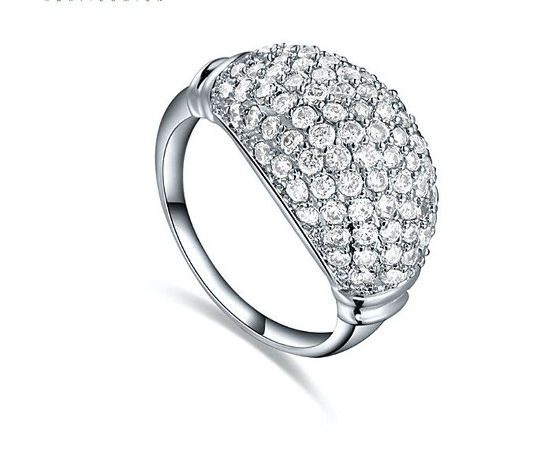 18K Gold Plated Lilah Ring with Simulated Diamond