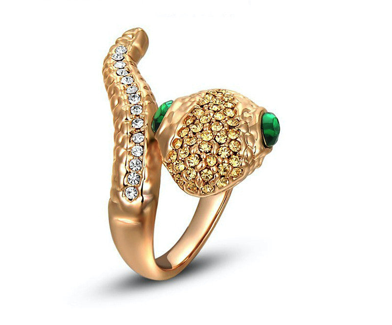 18K Rose Gold Plated Catalina Ring with Simulated Diamond