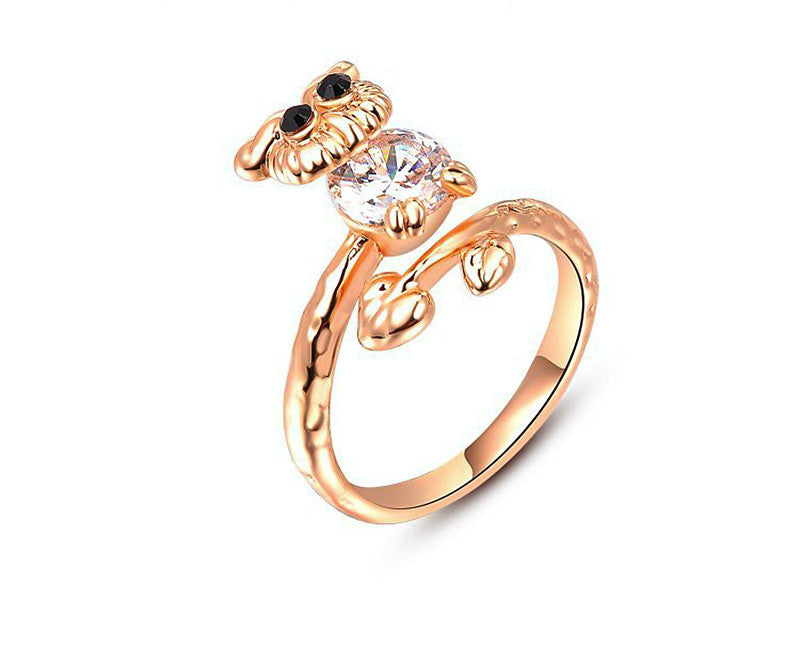 18K Rose Gold Plated Emersyn Ring with Simulated Diamond