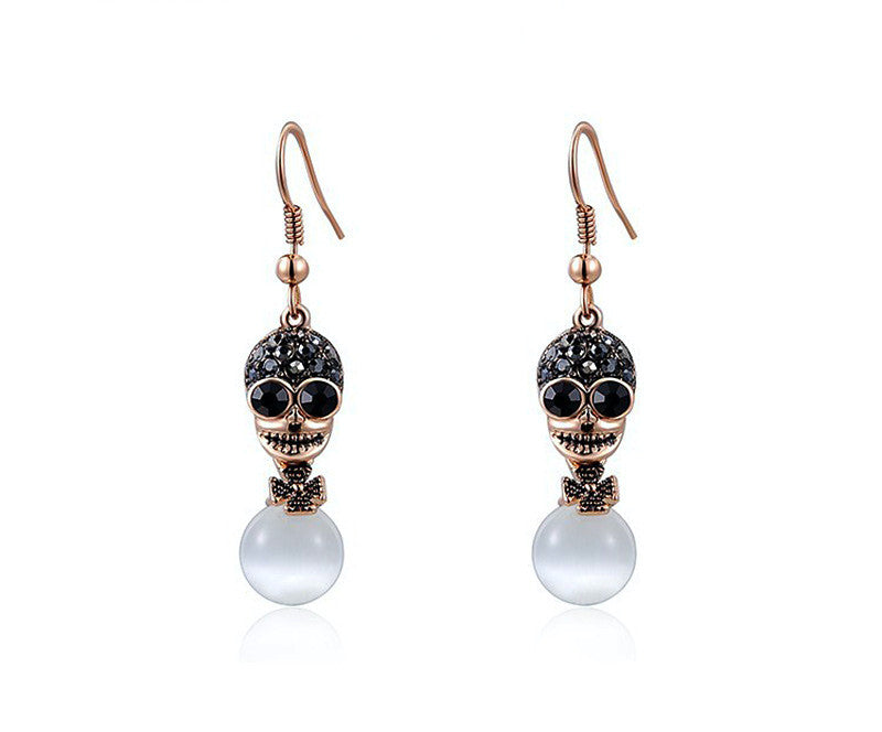 18K Rose Gold Plated Mya Earrings with Simulated Diamond