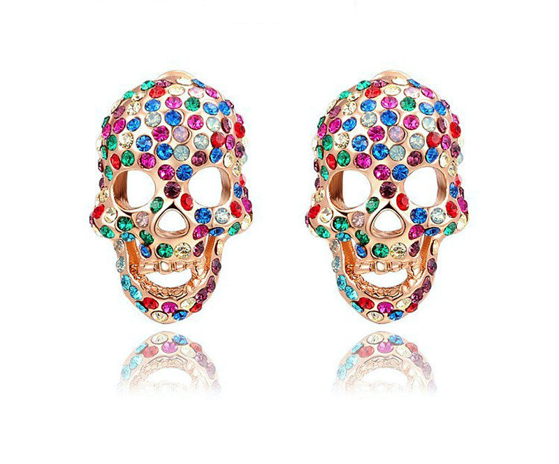18K Rose Gold Plated Rebekah Earrings with Simulated Diamond