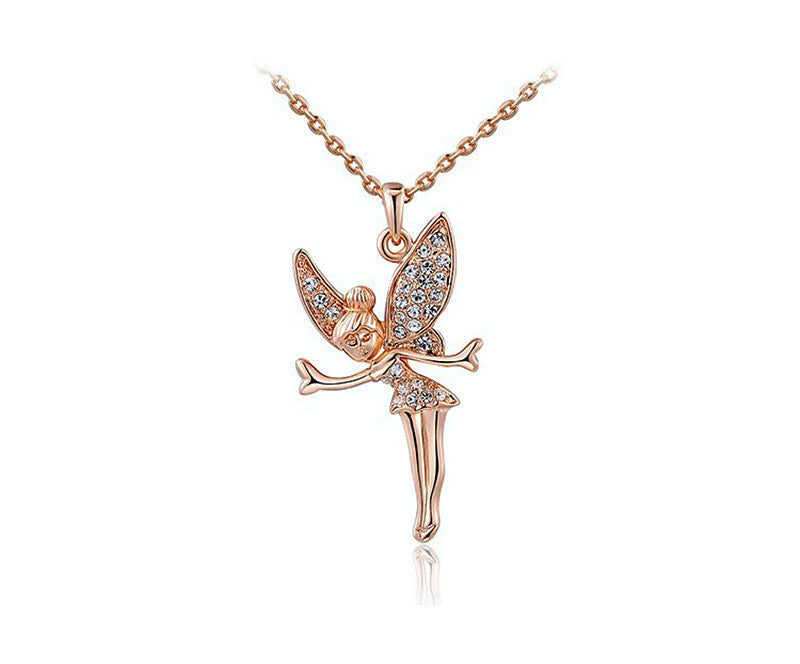 18K Rose Gold Plated Savannah Necklace with Simulated Diamond