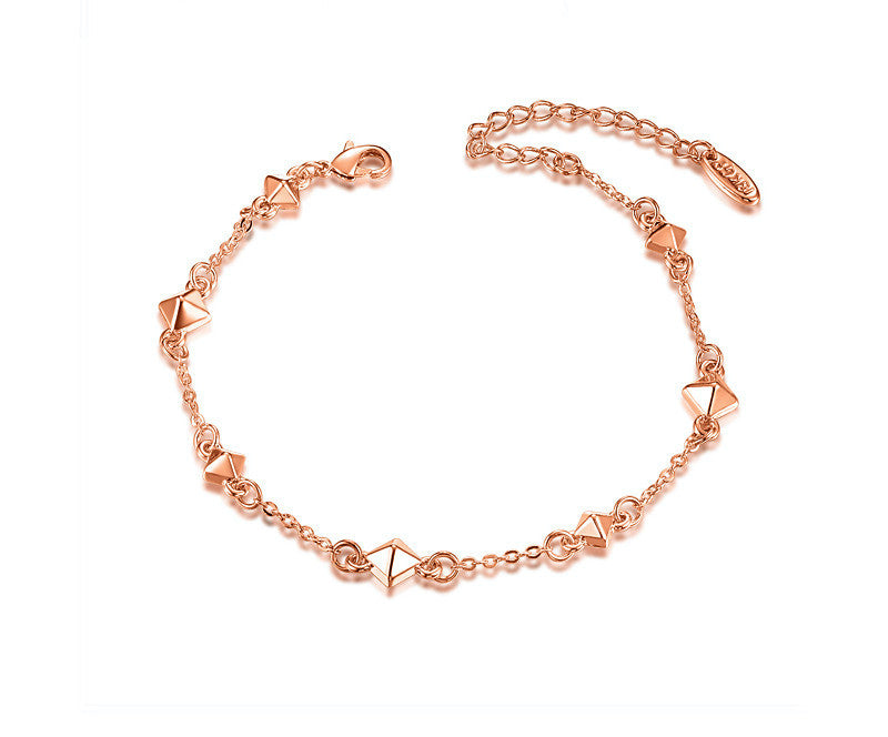 18K Rose Gold Plated Sydney Bracelet with Simulated Diamond