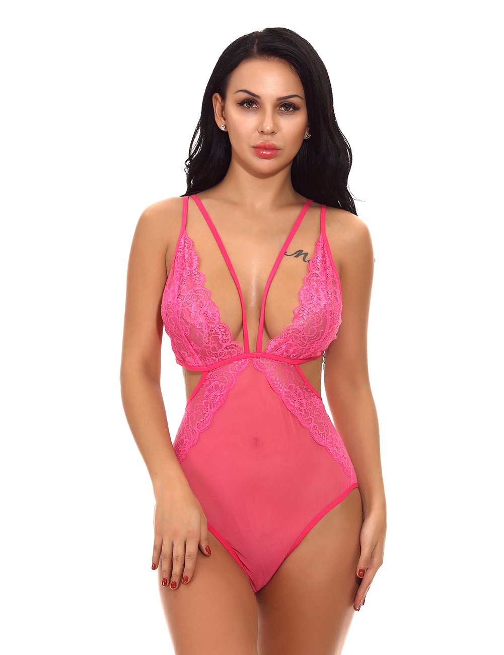 Rose Red Lingerie Bodysuit