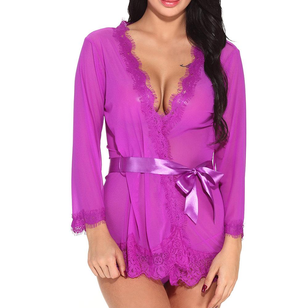 Purple Lingerie Babydoll
