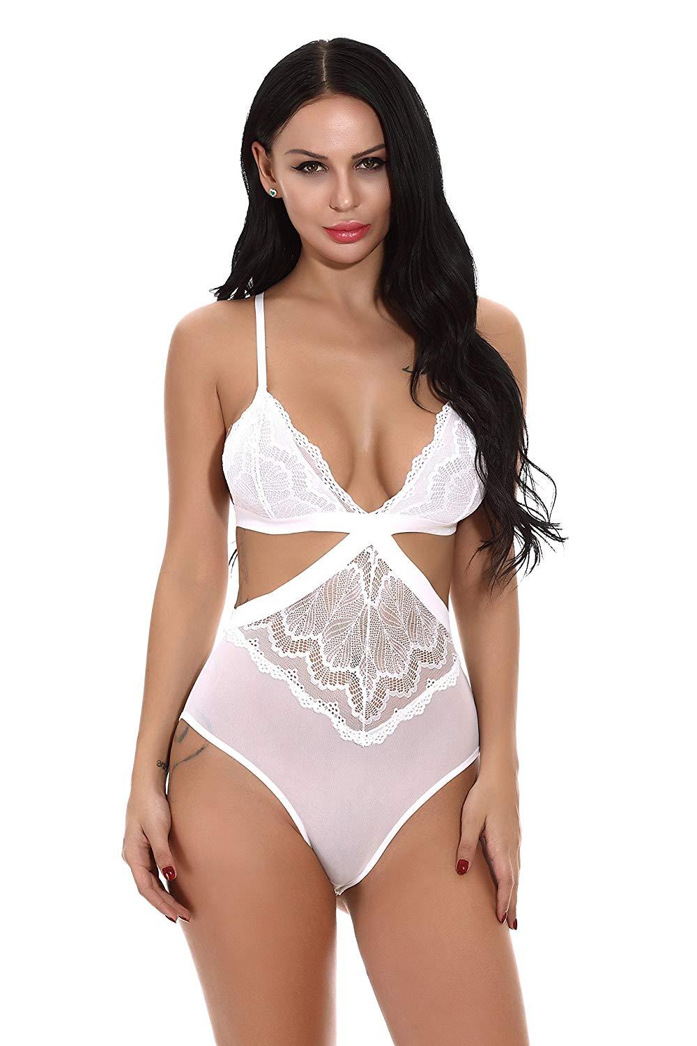 White Lingerie Bodysuit