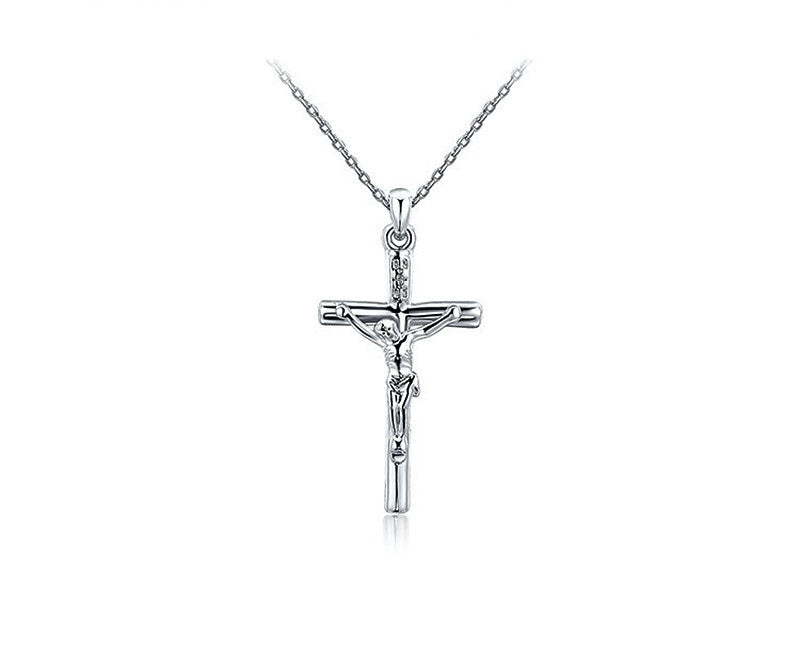Platinum Plated Lola Necklace with Simulated Diamond