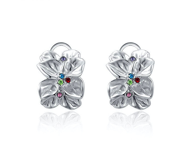 Platinum Plated Raelynn Earrings with Simulated Diamond