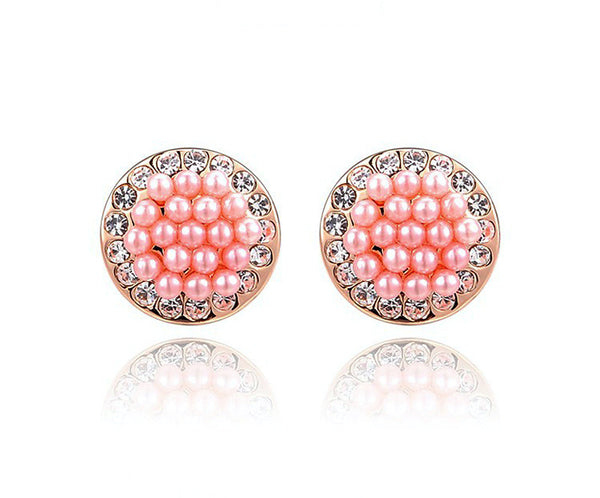 18K Gold Plated Jayda Earrings with Simulated Diamond