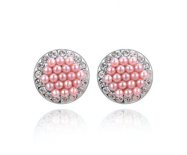 18K Gold Plated Karina Earrings with Simulated Diamond