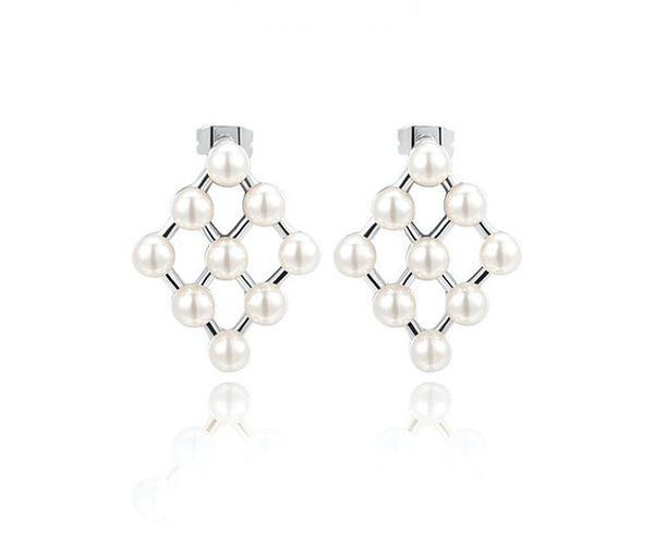 18K Gold Plated Ryan Earrings with Simulated Diamond