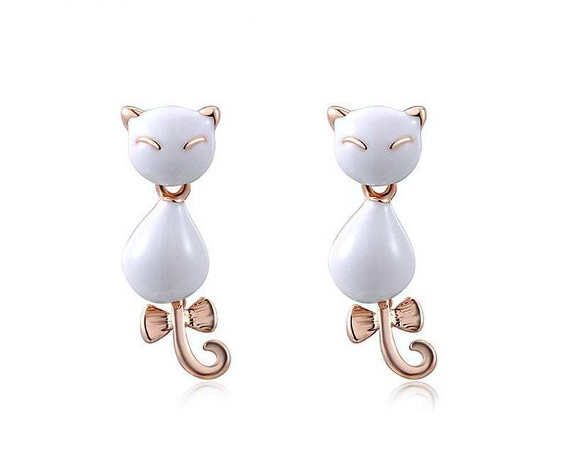 18K Rose Gold Plated Ariana Earrings with Simulated Diamond