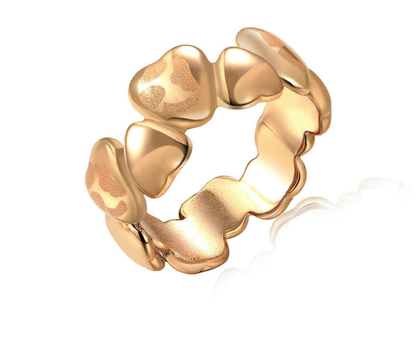 18K Rose Gold Plated Camryn Ring with Simulated Diamond