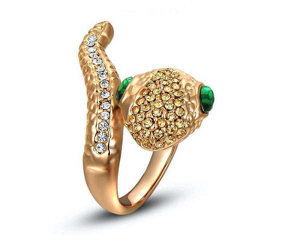 18K Rose Gold Plated Catalina Ring with Simulated Diamond