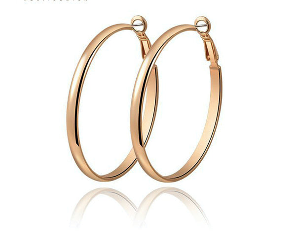 18K Rose Gold Plated Cora Earrings with Simulated Diamond