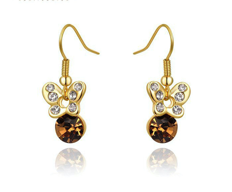 18K Rose Gold Plated Gracelynn Earrings with Simulated Diamond