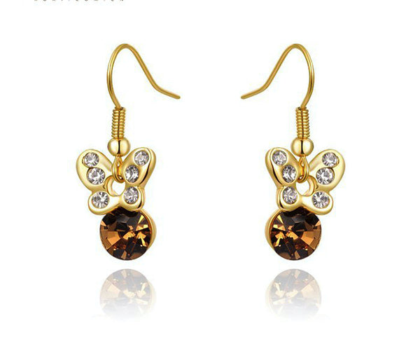 18K Rose Gold Plated Gracelynn Earrings with Simulated Diamond