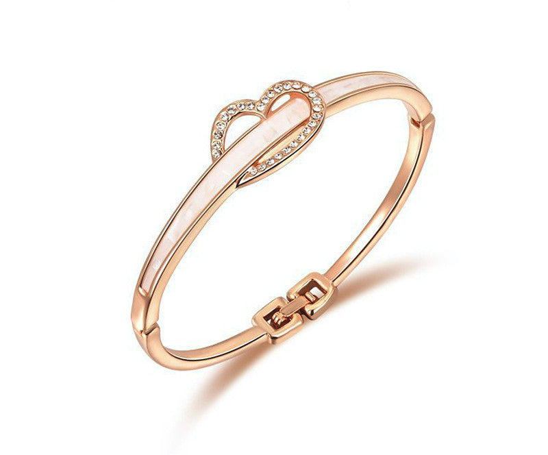 18K Rose Gold Plated Madeline Bracelet with Simulated Diamond