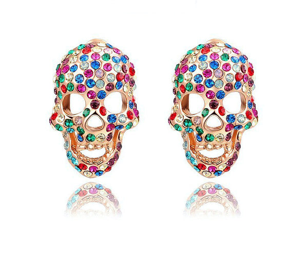 18K Rose Gold Plated Rebekah Earrings with Simulated Diamond