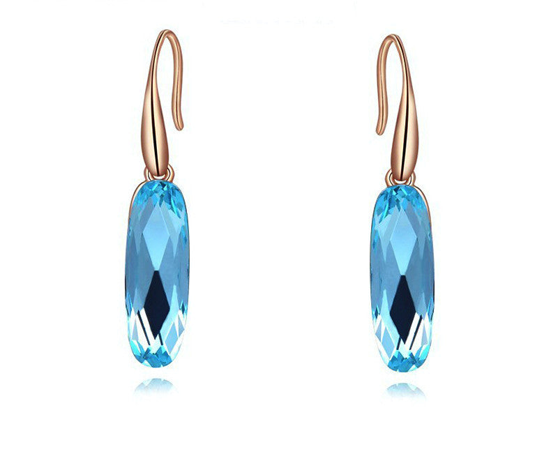 18K Rose Gold Plated Sadie Earrings with Simulated Diamond