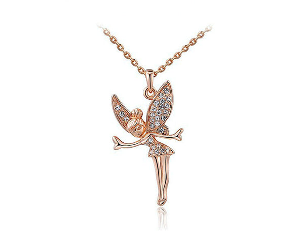 18K Rose Gold Plated Savannah Necklace with Simulated Diamond