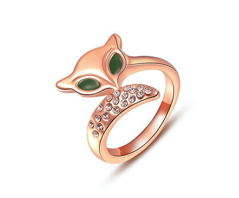 18K Rose Gold Plated Talia Ring with Simulated Diamond