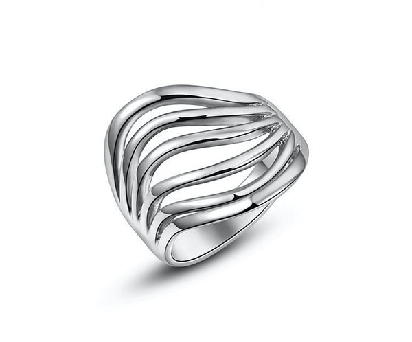 Platinum Plated Genevieve Ring