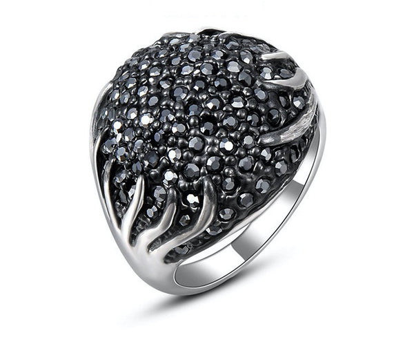 Platinum Plated Khloe Ring with Simulated Diamond