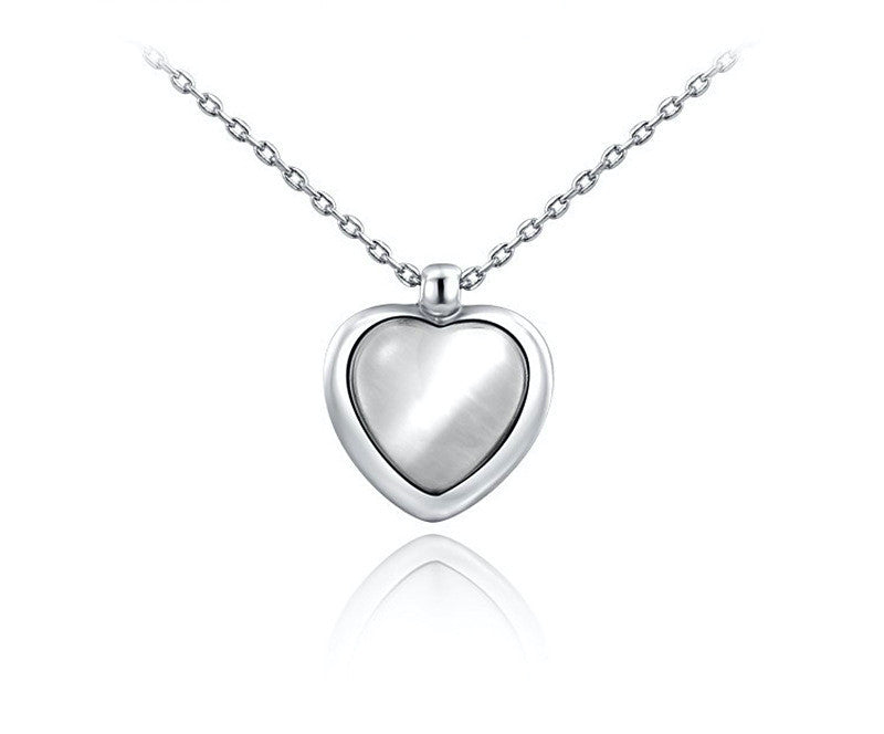 Platinum Plated Paislee Necklace with Simulated Diamond